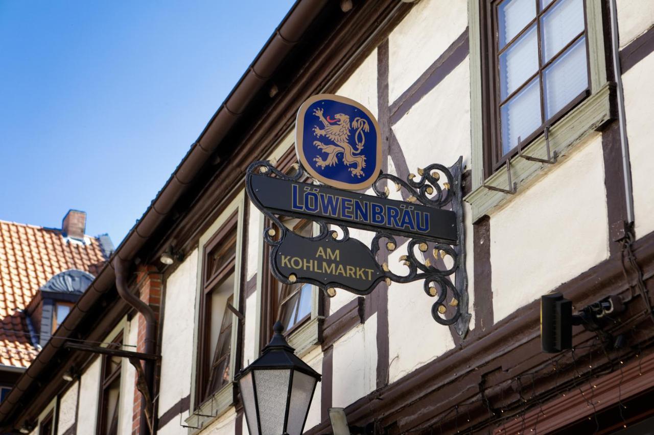 Löwenbräu am Kohlmarkt Wernigerode Exteriör bild